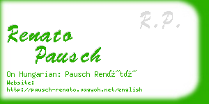 renato pausch business card